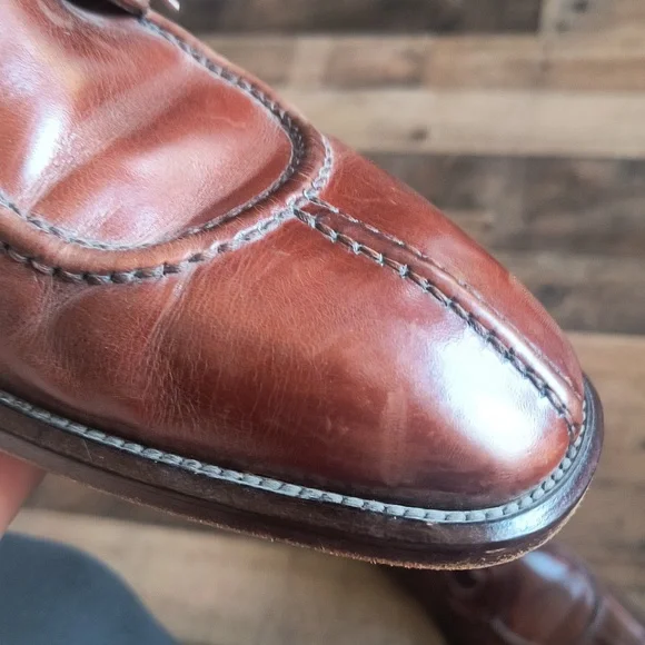 Bachrach Made In Italy Tan Leather Oxfords Sz 9.5 Men - www  display picture 3